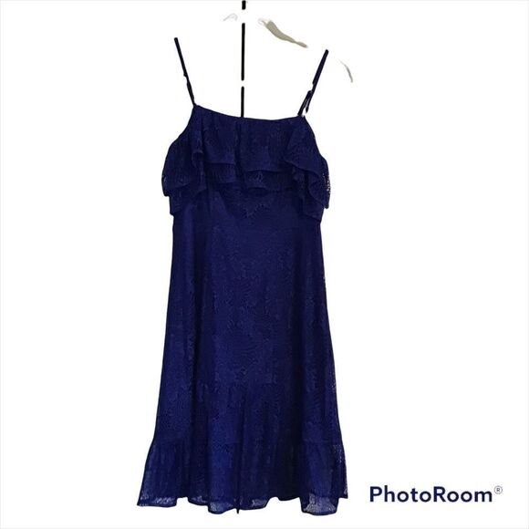 Kensie Off The Shoulder Ruffle Lace Dress - Picture 1 of 3